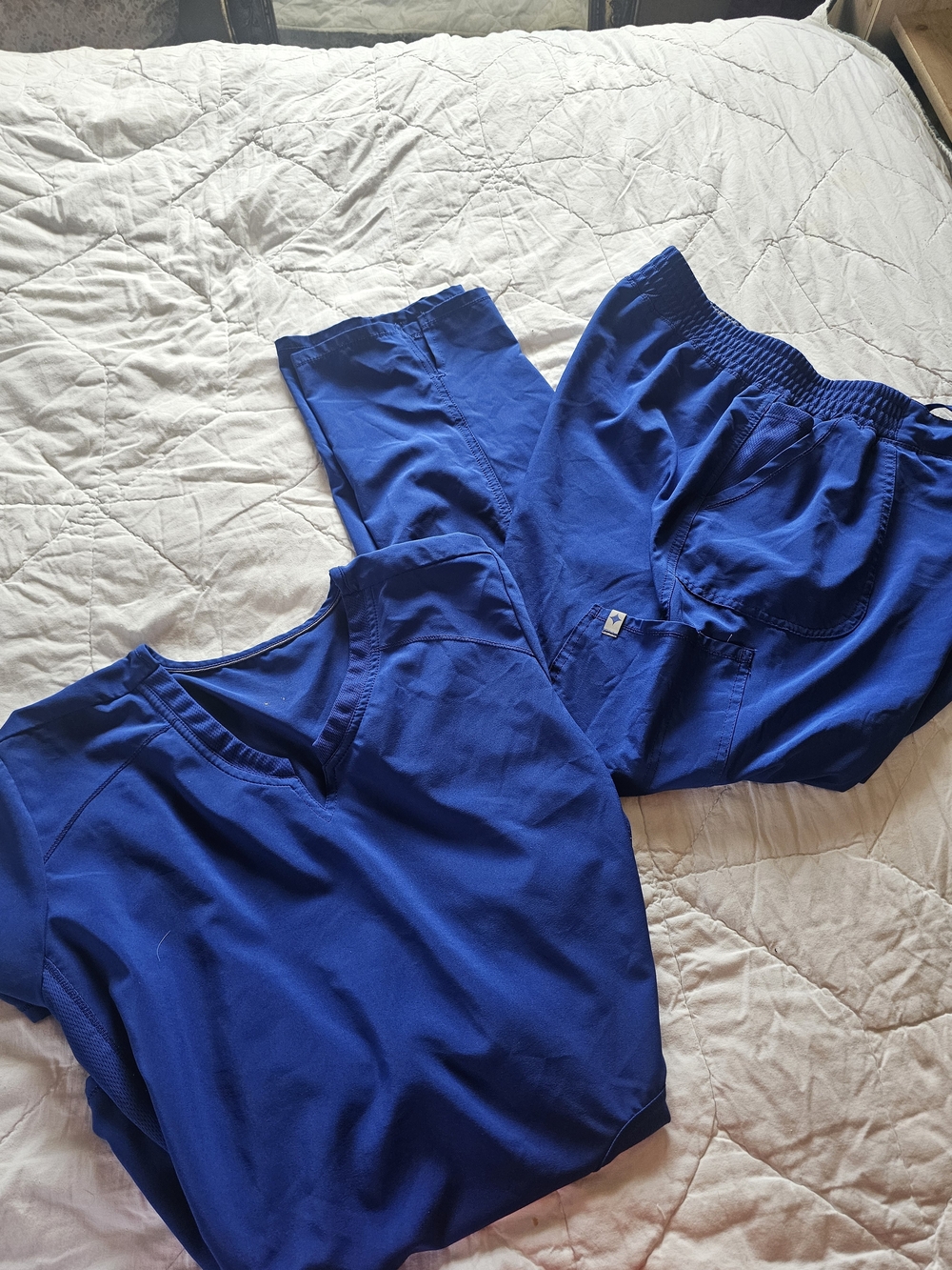 Scrubstar Royal Blue Women's Scrub Top and Jogger Pants Set